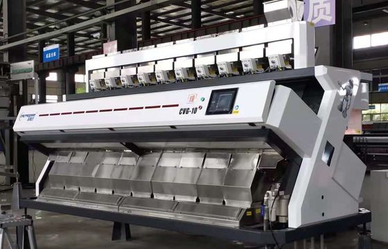 White Peanut Color Sorter Machine Easy Learn With Intelligent CCD Camera