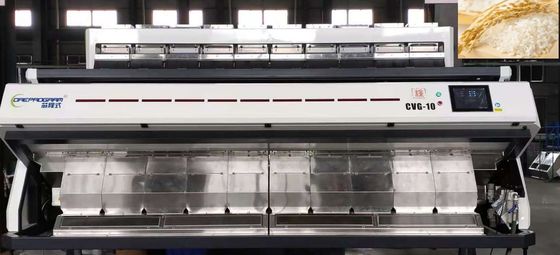 CVR-10 RGB Rice Color Sorter Machine 6-13T/H 10 Chutes Intelligent Removal