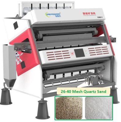 26 / 40 Mesh Quartz Color Sorter / Sand Sorting Machine With Image Processing