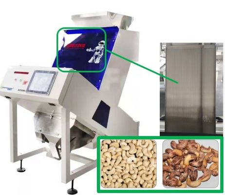Cashew Nut Color Sorter Machine 1 Chute 0.6-1.5 t/h with Advantech Touch Screen