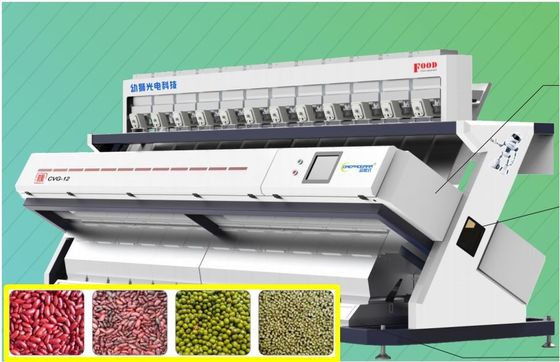 2.4-6.0 T/H Grain Color Sorter Machine Intelligent Removal Waterfall Structure