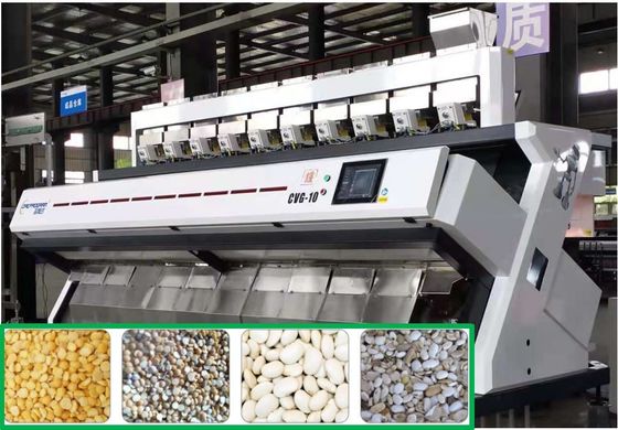 640 Channels Split Peas Sorting Machine Remote Control 10 Chutes 3-6 t/h