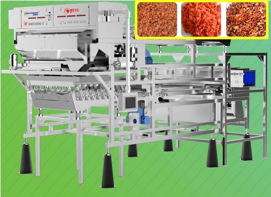 Dehydrated Carrot Sorting Machine Automatic Fault Detection 2.0 t/h 2 Layers