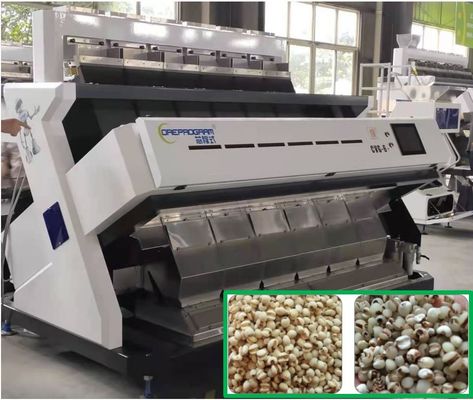 384 Channels CCD Color Sorter Machine , 5400 Pixel Barley Kernel Sorting Machine