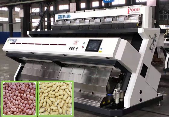 RGB Trichromatic Color Sorter , Intelligent Removal Peanut sorter Machine