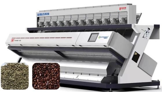 768 Channels Coffee Bean Color Sorter Machine With Altera Processor / CCD Camera