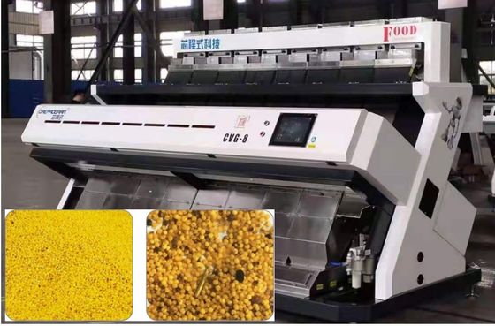 Yellow Millet Grain Color Sorter 5400 Pixel Remote Control 2170Kg with Toshiba Sensor Chips