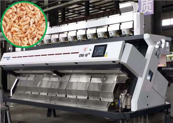 640 Channels Shrimp Sorting Machine 4-5.5 T/H Fish Color Sorter