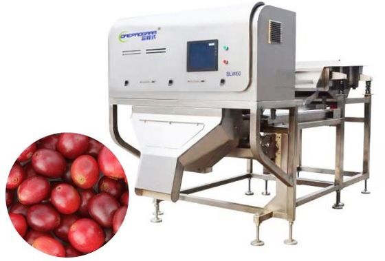 1-3 T/H Coffee Color Sorter , Bean Sorting Machine 0.5-0.8 Mpa with Phoenix Lens